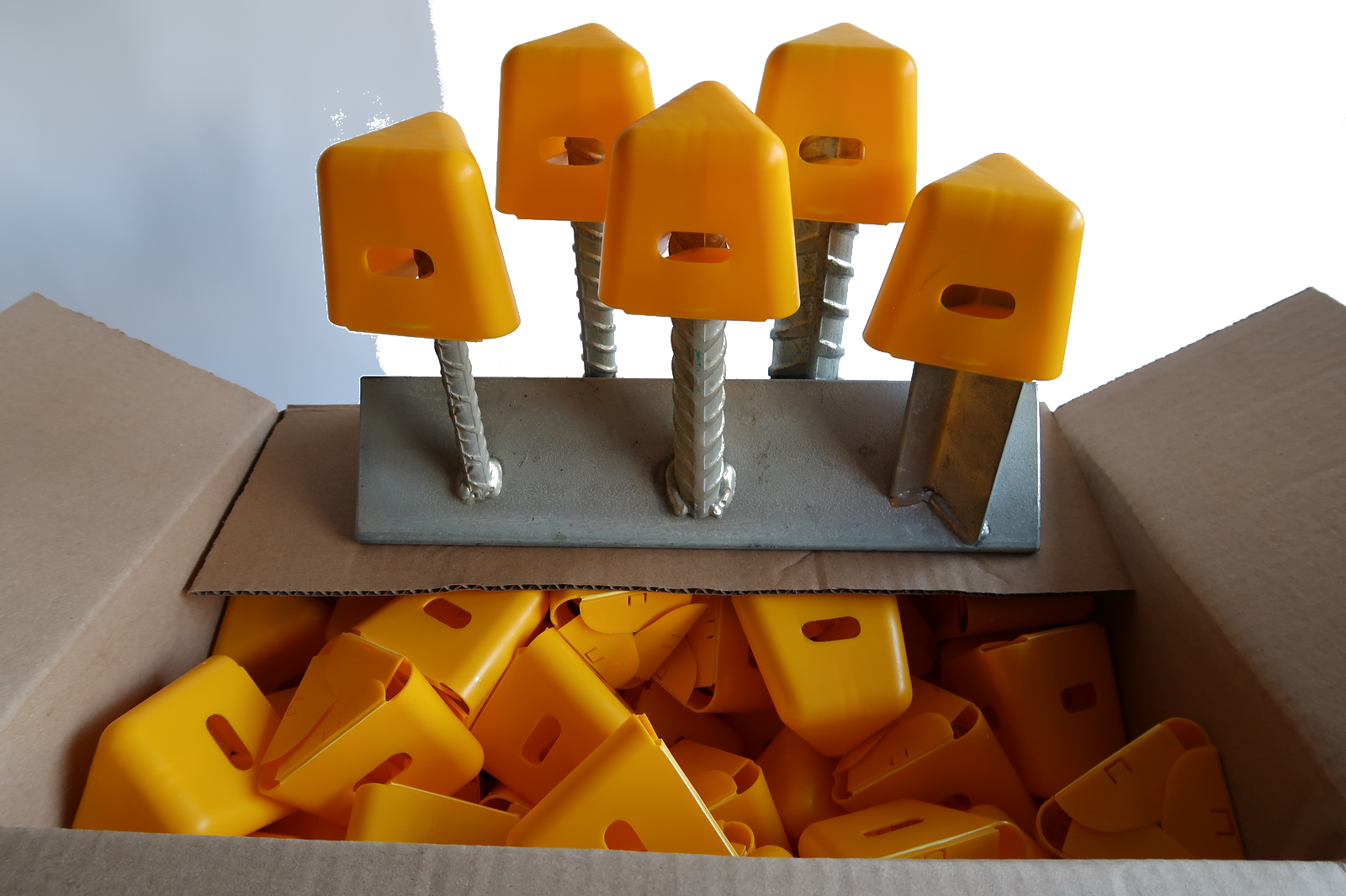 Lock Caps in a trade carton with display stand